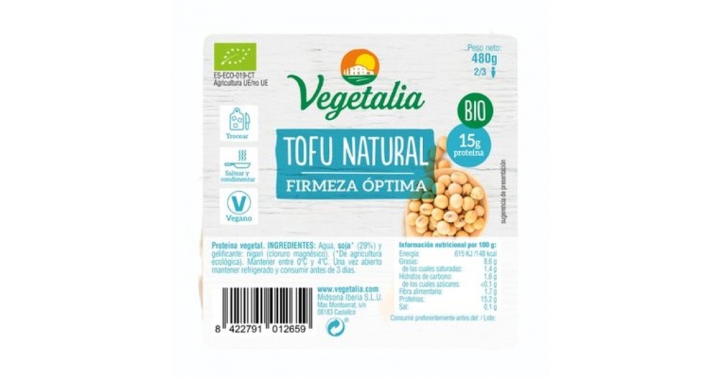 Vegetalia Tofu natural 480gr