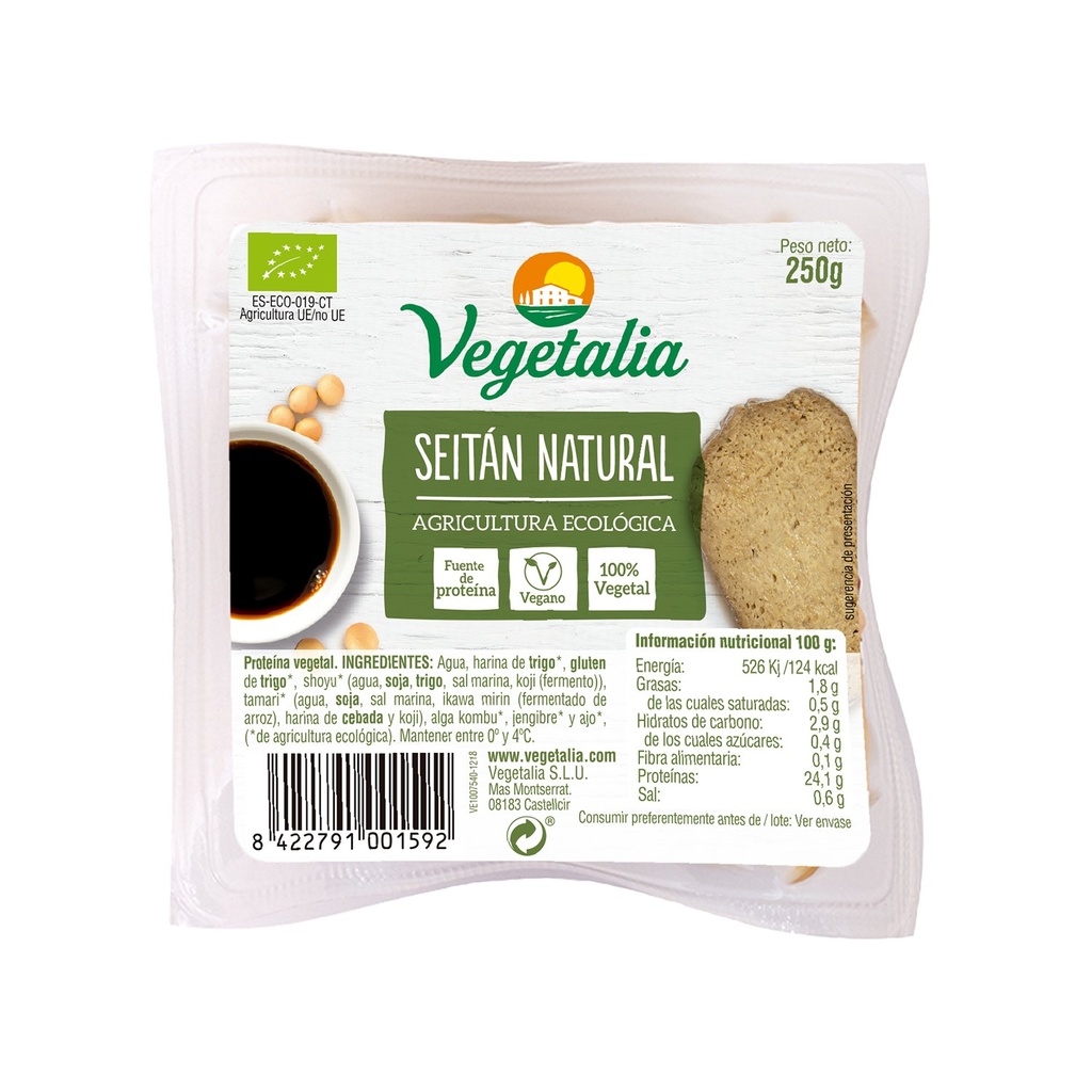 Vegetalia Seitán natural 250gr