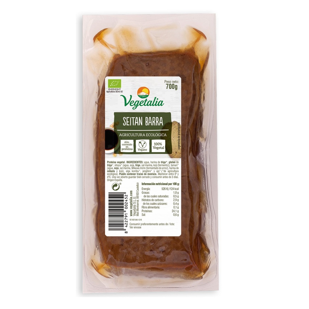 Vegetalia Seitán en barra 700gr