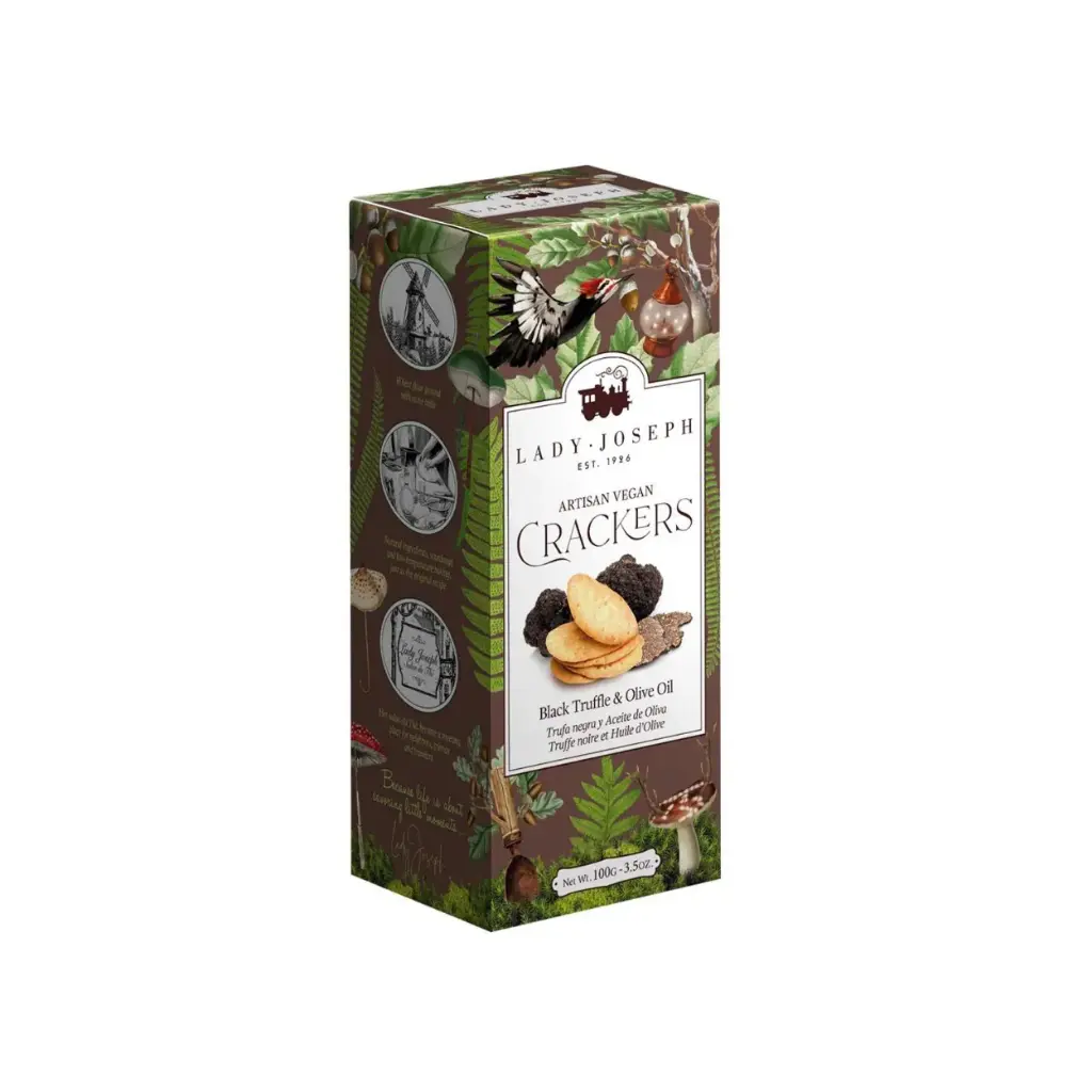 Lady Joseph Black truffle & Olive oil crackers 