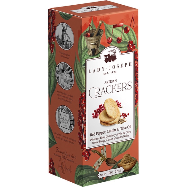 Lady Joseph Smoked hot paprika & olive oil crackers