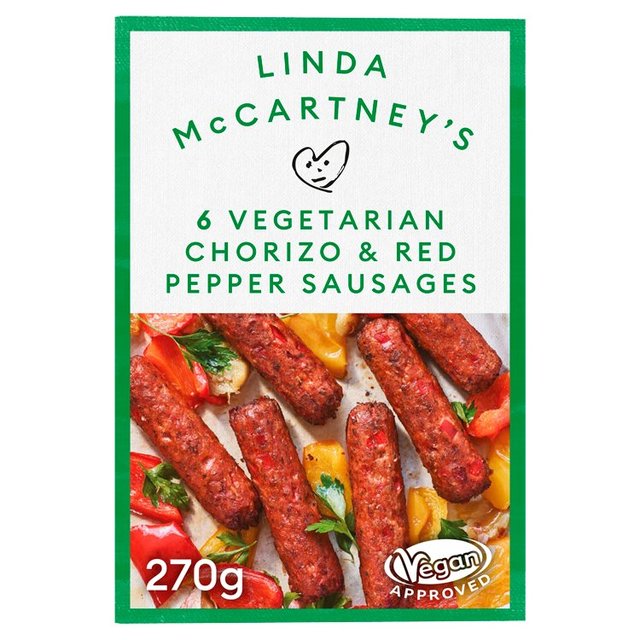 Linda McCartney Chorizo & red pepper sausages