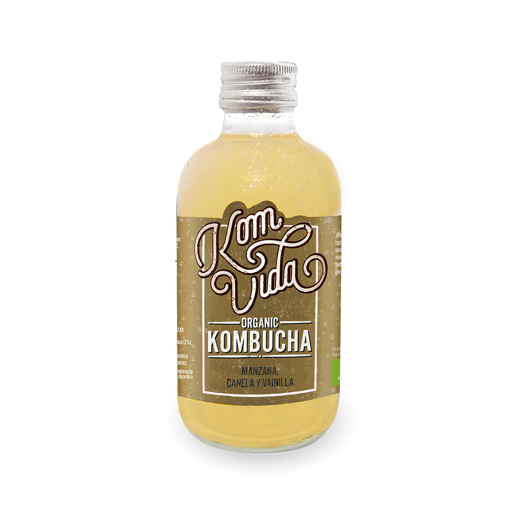 KomVida Organic Kombucha Manzana Canela Vainilla 250 ml