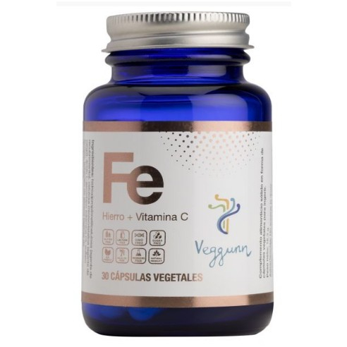 Veggunn Fe Hierro + Vit C cápsulas