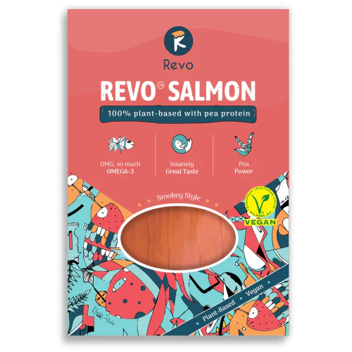 Revo foods Salmon ahumado en lonchas 80gr