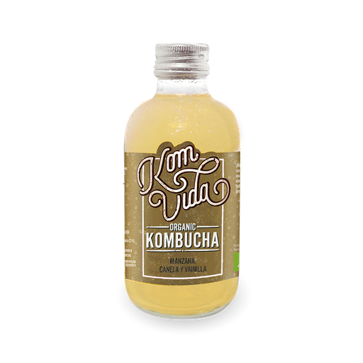 KomVida Organic Kombucha Manzana Canela Vainilla 250 ml