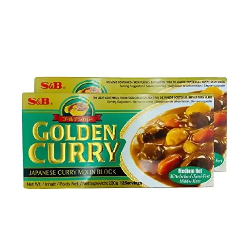 S&B Curry Dorado Picante medio 220gr